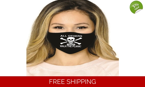 Pirate Pirates Face Mask Cotton Washable Social Distancing stop the spread